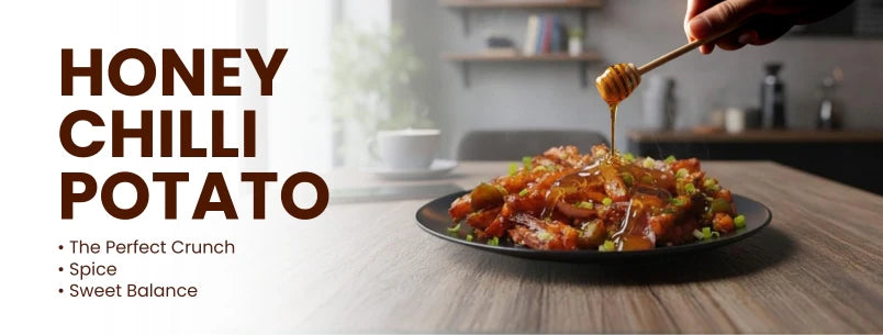 Honey Chilli Potato: The Crunch Spice Sweetness Perfect Mix